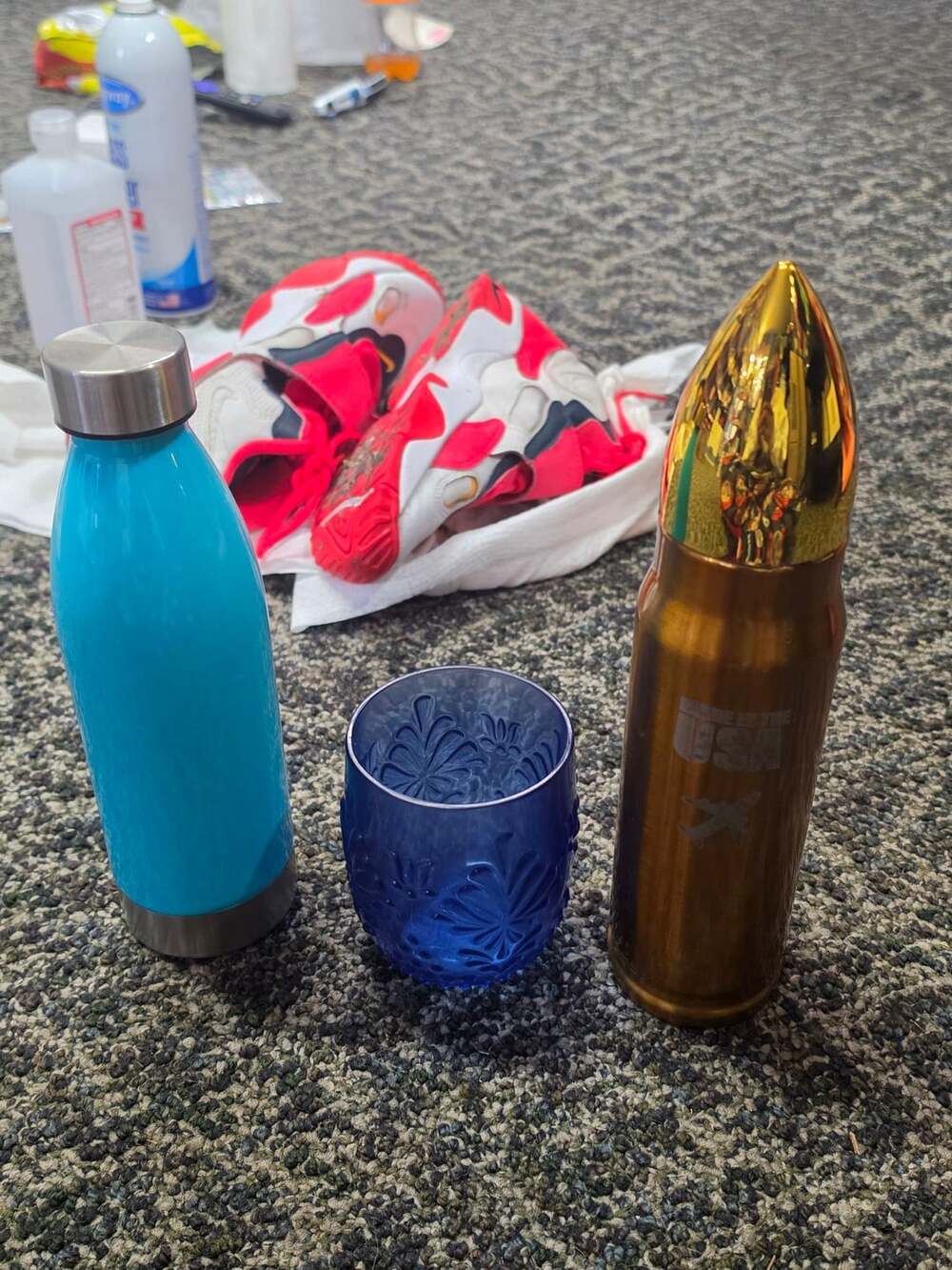 Blue Stainless Steel Water Bottle Insulated Flask